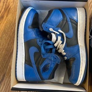 Jordan Retro 1 Blue and Black. Size 5 big boys.